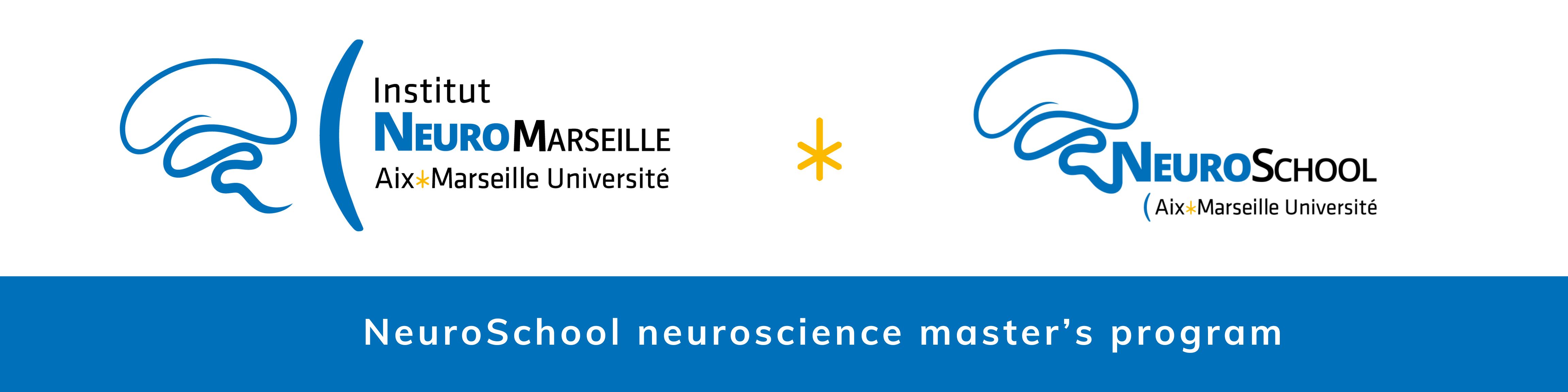 logos NeuroMarseille NeuroSchool